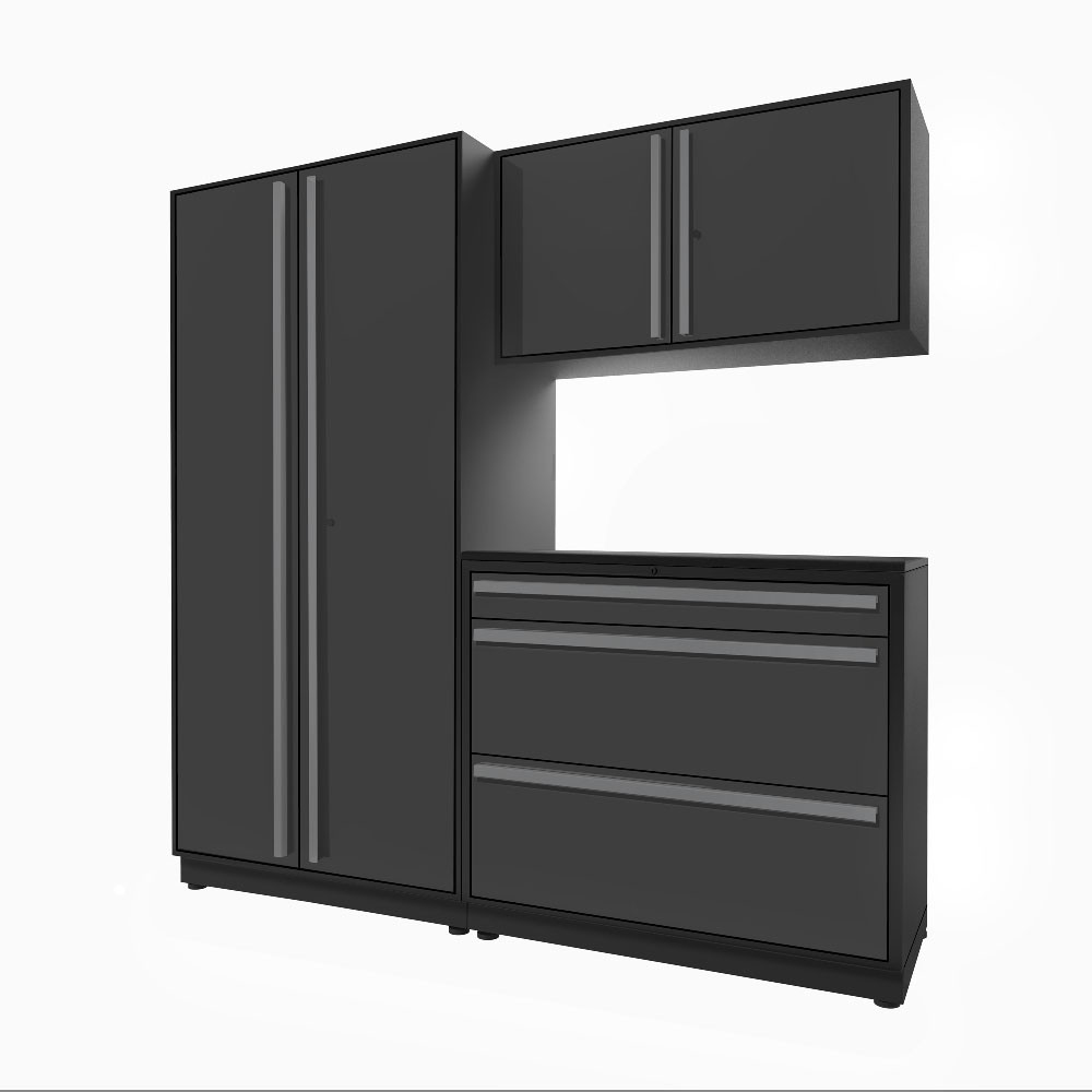 Proslat Fusion Plus 6.5 ft Garage Cabinet set Tool 3 Drawer 1 Proslat Fusion Plus 6.5 ft Garage Cabinet set Tool 3 Drawer