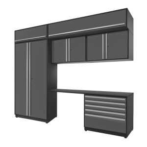 Proslat Fusion Plus 10 ft set - Handy 5 Drawer & Overheads