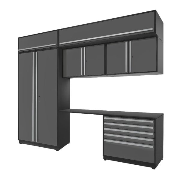 Proslat Fusion Plus 10 ft set - Handy 5 Drawer & Overheads