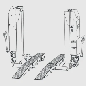 Mahle CAD-FL 15,000 lb. Mobile Column Fork Lift Adapter