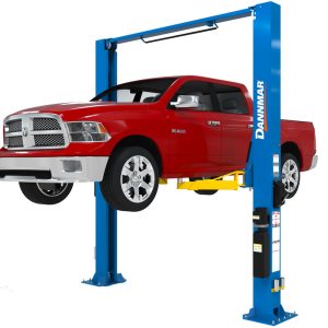 Dannmar D2-12C Symmetric 12,000 lb. capacity ALI Certified Two-Post Lift with Triple-Telescoping Low-Pro Arms