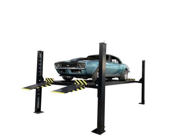 Tuxedo FP9K-DX-XLT 9,000 lb Deluxe Storage Lift Extended Length / Height with Poly Casters, Drip Trays, Jack Tray - Image 2
