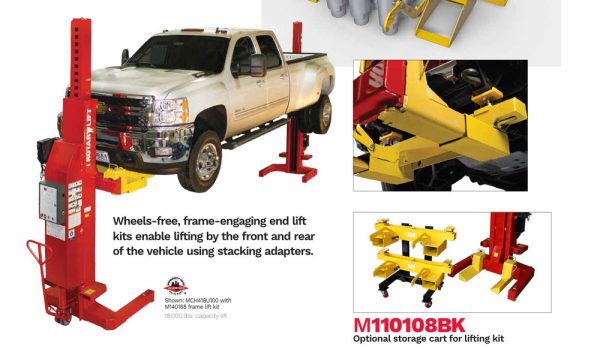 Rotary M140168YL 18,000 lb. Fore and Aft Frame Engaging End Lift Kit - Image 3