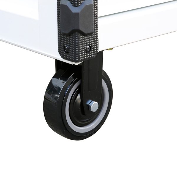Montezuma Pro Series 36" Mechanics Cart - Gloss White w/Blue trim - Image 8