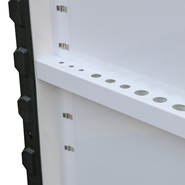 Montezuma Pro Series 36" Mechanics Cart - Gloss White w/Blue trim - Image 5