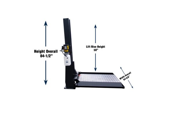 Tuxedo SC-2K 2,000 lb Single Column Lawn Mower/ATV Lift - Image 4