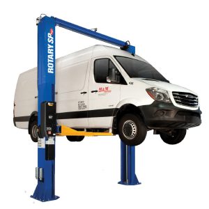 Rotary SPO16 CARGO 16,000 lb. ALI Certified Two-Post Symmetric Lift with 3-Stage Arms