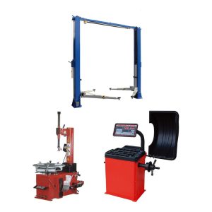 Tuxedo TP11KC-DX 11,000 lb 2 Post Lift, TC-530 Tire Changer, WB-953 Wheel Balancer Combo Package