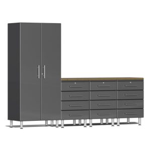 Ulti-MATE Garage 2.0 Series 5 Piece Kit with Bamboo Worktop