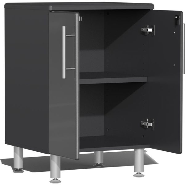 Ulti-MATE Garage 2.0 Series Grey Metallic 10-Piece Set with Dual Workstation - Image 6