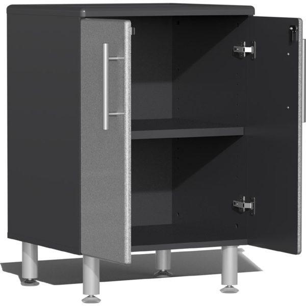 Ulti-MATE Garage 2.0 Series Silver Metallic 7-Piece Set with Bamboo Worktop - Image 4