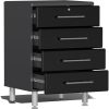 Ulti-MATE Garage Cabinets 2.0 Series Black Metallic 6-Piece Set with Bamboo Top - Image 5