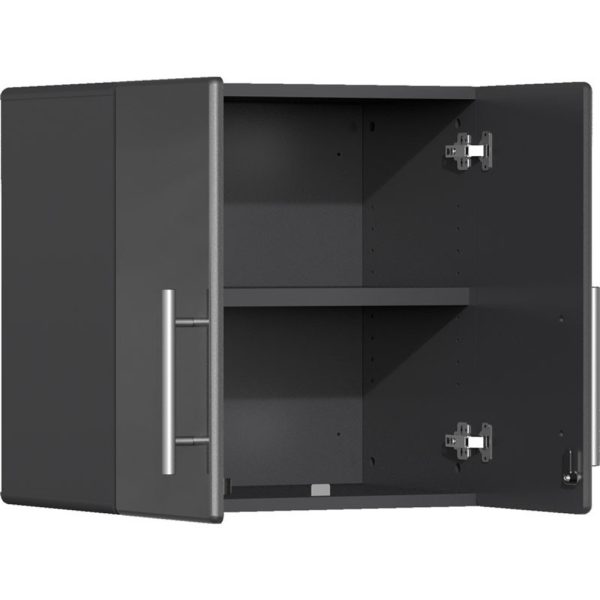 Ulti-MATE Garage 2.0 Series Grey Metallic 10-Piece Set with Dual Workstation - Image 4