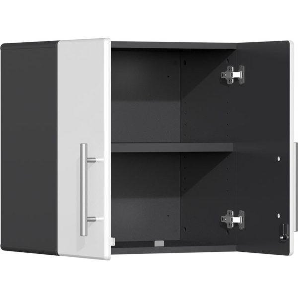 Ulti-MATE Garage 2.0 Series White Metallic 10-Piece Set with Dual Workstation - Image 6
