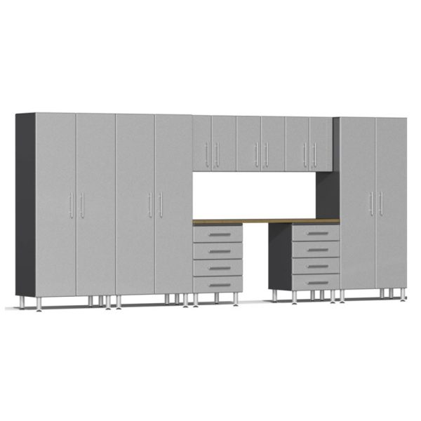 Ulti-MATE Garage 2.0 Series 9 Piece Kit with Bamboo Worktop