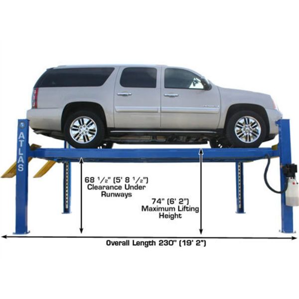 Atlas Equipment 412A Alignment Lift + RJ6 Rolling Jacks Combo - Image 2