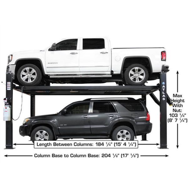 Atlas ALI Certified APEX9 4-Post Lift + RJ6 Rolling Bridge Jacks Combo - Image 3