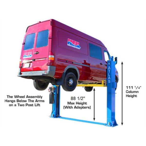 Atlas BP12000X Commercial Grade Baseplate 12,000 lb. Capacity 2-Post Lift - Image 2