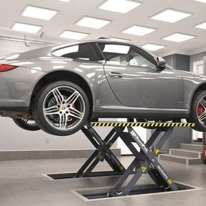 Bendpak MDS-6LPF 6,000-lb. Capacity ALI Certified / Mid-Rise Scissor Lift / Open Center / Flush Mount