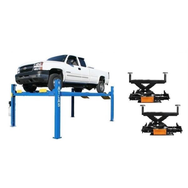Atlas Equipment 412A Alignment Lift + RJ6 Rolling Jacks Combo - Image 4