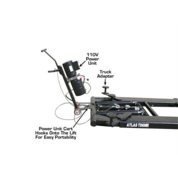 Atlas 6MR Portable Mid-Rise 6,000 lb. Capacity Scissor Lift - Image 4