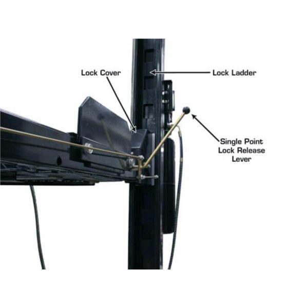 Atlas Garage PRO8000EXT Extra Tall Portable Hobbyist 8,000 lb. Capacity 4-Post Lift - Image 4
