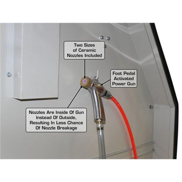 Atlas SBC1200 X-Large Sandblast Cabinet with Dual Doors & Vacuum - Image 2