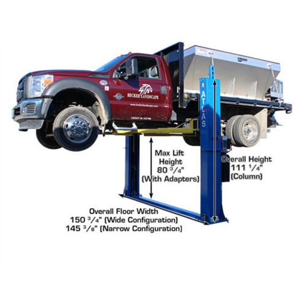 Atlas BP12000X Commercial Grade Baseplate 12,000 lb. Capacity 2-Post Lift - Image 4