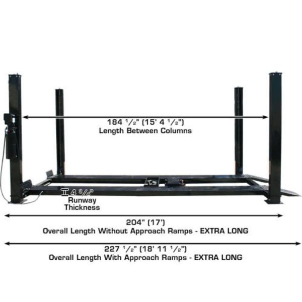Atlas PRO9000 4 Post Lift + RJ6 Rolling Jacks Combo - Image 4