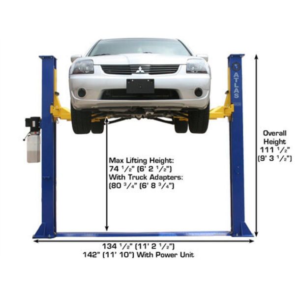 Atlas 9KBPX Baseplate 9,000 lb. Capacity 2-Post Lift - Image 5
