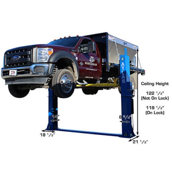 Atlas BP12000X Commercial Grade Baseplate 12,000 lb. Capacity 2-Post Lift - Image 5