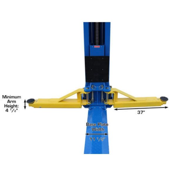 Atlas BP12000X Commercial Grade Baseplate 12,000 lb. Capacity 2-Post Lift - Image 7
