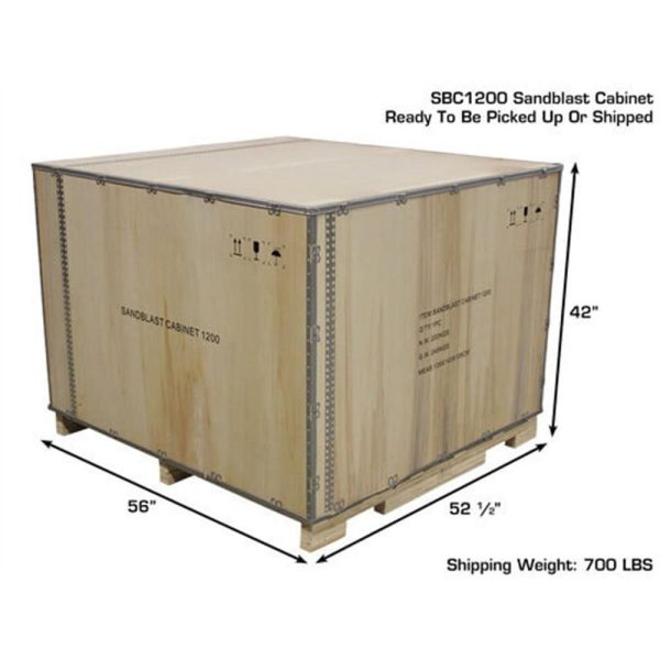 Atlas SBC1200 X-Large Sandblast Cabinet with Dual Doors & Vacuum - Image 4