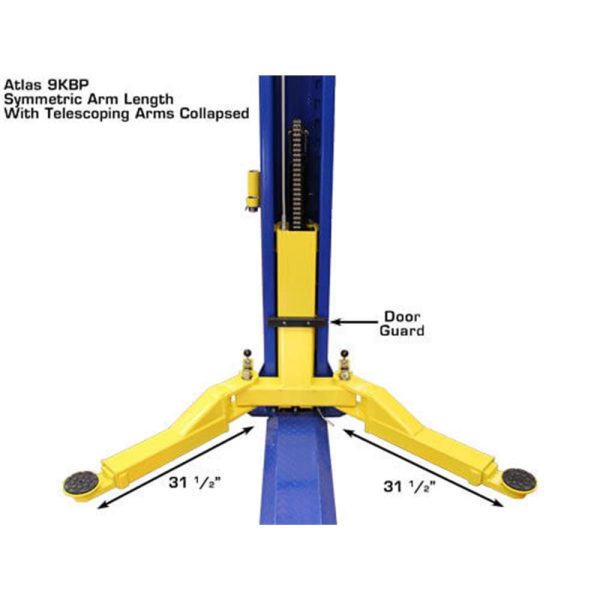 Atlas 9KBPX Baseplate 9,000 lb. Capacity 2-Post Lift - Image 6