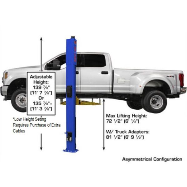 Atlas Platinum PVL10 ALI Certified 10,000 lb. Capacity 2-Post Lift - Image 4