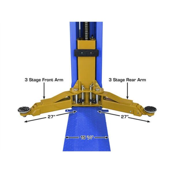 Atlas Platinum PVL9BP ALI Certified Commercial Baseplate 9,000 lb. Capacity 2-Post Lift - Image 8
