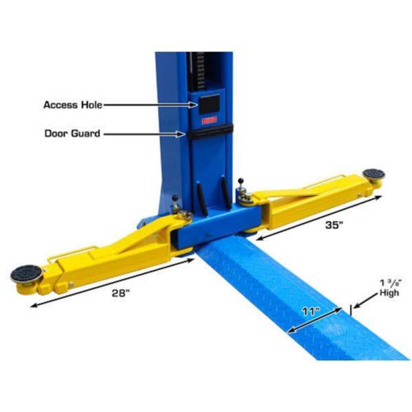 Atlas BP10000X Commercial Grade Baseplate 10,000 lb. 2-Post Lift - Image 5