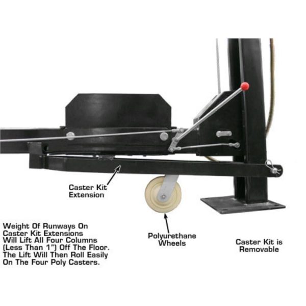 Atlas Garage PRO8000EXT Extra Tall Portable Hobbyist 8,000 lb. Capacity 4-Post Lift - Image 13