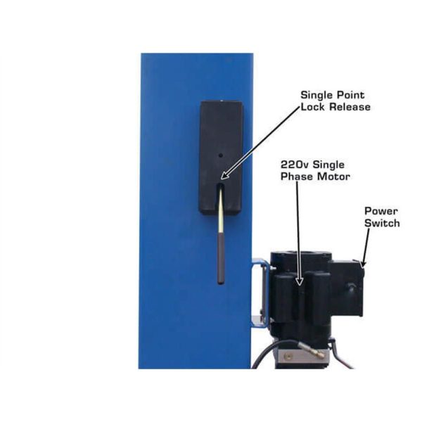Atlas BP8000 8,000 lb Capacity Baseplate 2-Post Lift - Image 8