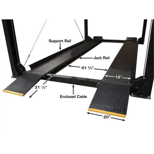 Atlas Garage PRO7000ST Super Tall 7,000 lb. Capacity 4-Post Lift - Image 7