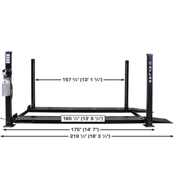 Atlas Apex 8 ALI Certified Hobbyist 8,000 lb. Capacity 4-Post Lift - Image 10