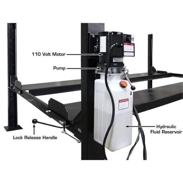 Atlas ALI Certified APEX 8 4 Post Lift + RJ35 Sliding Jacks Combo - Image 5