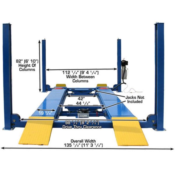 Atlas Equipment 412A Alignment Lift + RJ6 Rolling Jacks Combo - Image 8