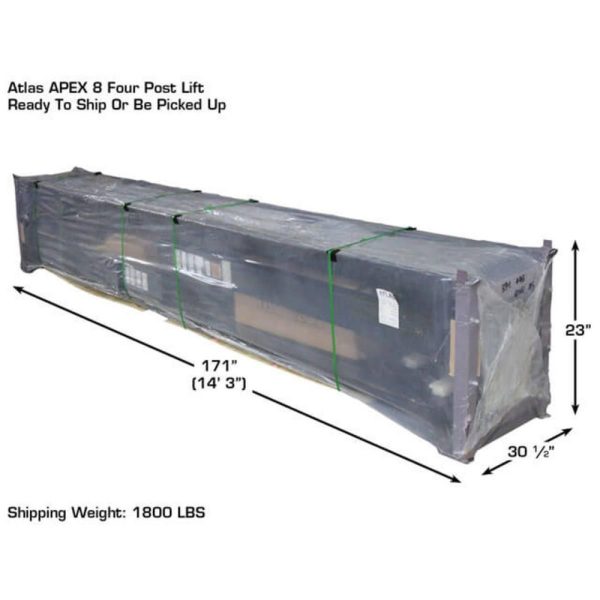 Atlas Apex 8 ALI Certified Hobbyist 8,000 lb. Capacity 4-Post Lift - Image 12