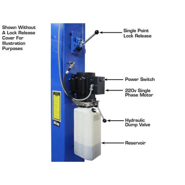 Atlas PRO-9D Overhead 9,000 lb. Capacity 2-Post Lift - Image 7