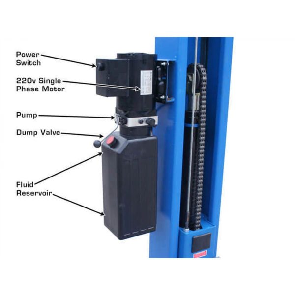 Atlas BP8000 8,000 lb Capacity Baseplate 2-Post Lift - Image 14