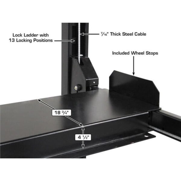 Atlas Apex 8 ALI Certified Hobbyist 8,000 lb. Capacity 4-Post Lift - Image 13