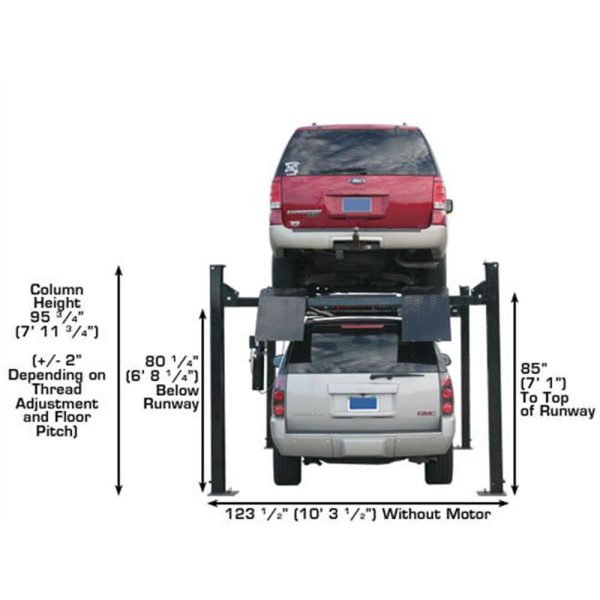 Atlas PRO9000 4 Post Lift + RJ6 Rolling Jacks Combo - Image 13