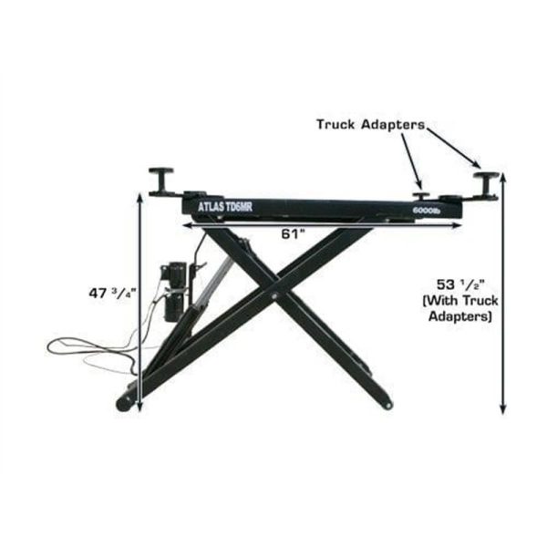 Atlas 6MR Portable Mid-Rise 6,000 lb. Capacity Scissor Lift - Image 11