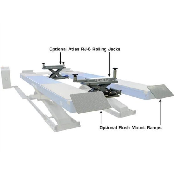 Atlas 12AWFSL 12,000 lb. Capacity Alignment Scissor Lift w/ Wheels-Free System - Image 7